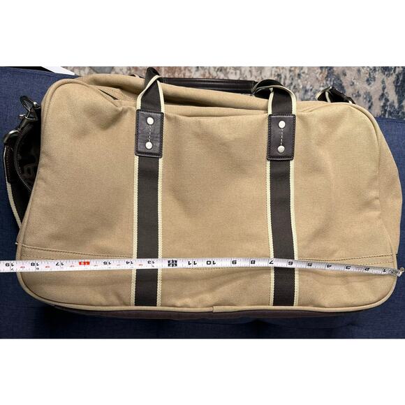 Coach Heritage Web Canvas Weekender Duffle Bag Carry On Travel 20" Tan F70582 - Picture 16 of 16